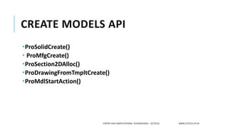 Creo toolkit introduction | PDF