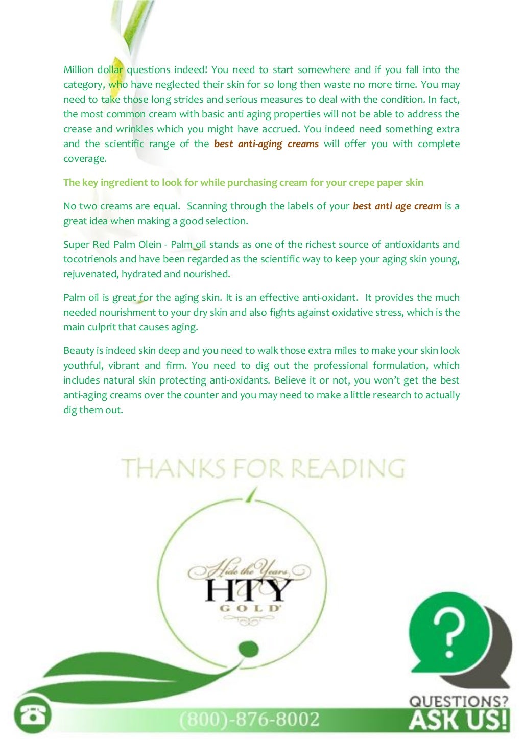 Crepe Paper Skin You Can Prevent Aging