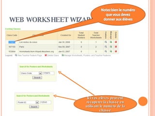 Créer une chasse au trésor avec Web Worksheet Wizard