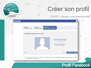 Créer son profil
ÉTAPE 3 : Ajoutez votre photo de profil
 