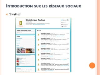 INTRODUCTION SUR LES RÉSEAUX SOCIAUX 
Twitter  