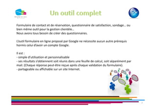 Creer Un Formulaire Avec Google Forms Office De Tourisme Val De Che
