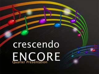 crescendo
ENCORE
Quarter Presentation
 