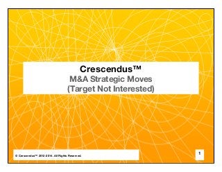 Crescendus™ | M&A Strategic Moves (Target not interested)
