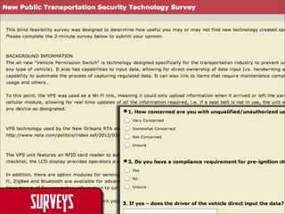 SURVEYS

 