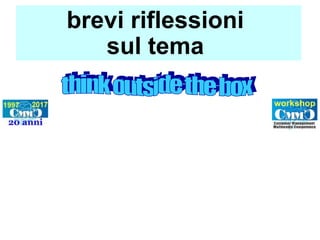 brevi riflessioni
sul tema
 