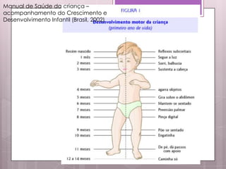 Manual de Saúde da criança –
acompanhamento do Crescimento e
Desenvolvimento Infantil (Brasil, 2002)
 