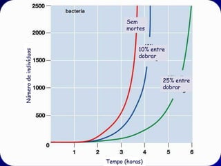 Pode ignorar o crescimento
exponencial?
Prefere um milhão de reais ou um centavo?
– Um centavo divide uma vez por dia.
– Em um mês teria 5 milhões de reais.

 