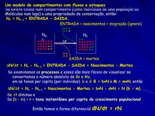 Tamanho Populacional (N)

Crescimento Exponencial

Tempo (t)

 