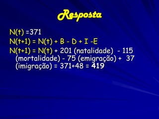 Crescimento Populacional Humano
-exponencial ou logístico?

Bilhões de pessoas

A peste

Tempo
Caça e
Coleta

Revolução Agrícola

Revolução
Industrial

 