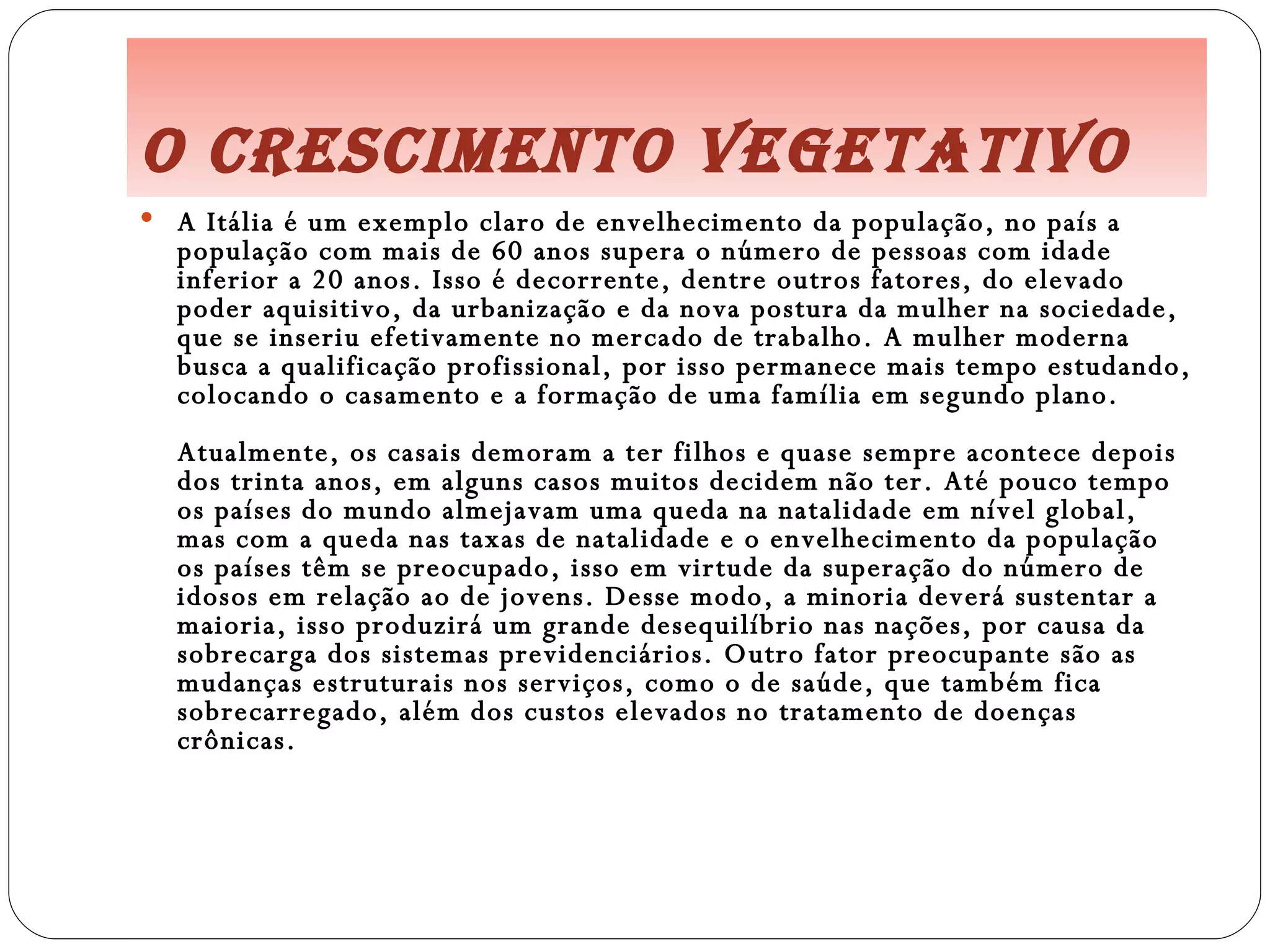 Crescimento vegetativo 8°b | PPT