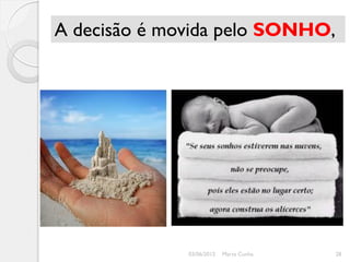 A decisão é movida pelo SONHO,




              03/06/2012   Marta Cunha   28
 