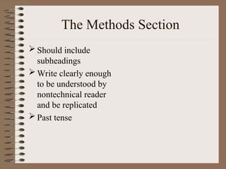 writing a scientific paper- basics for the students | PPT