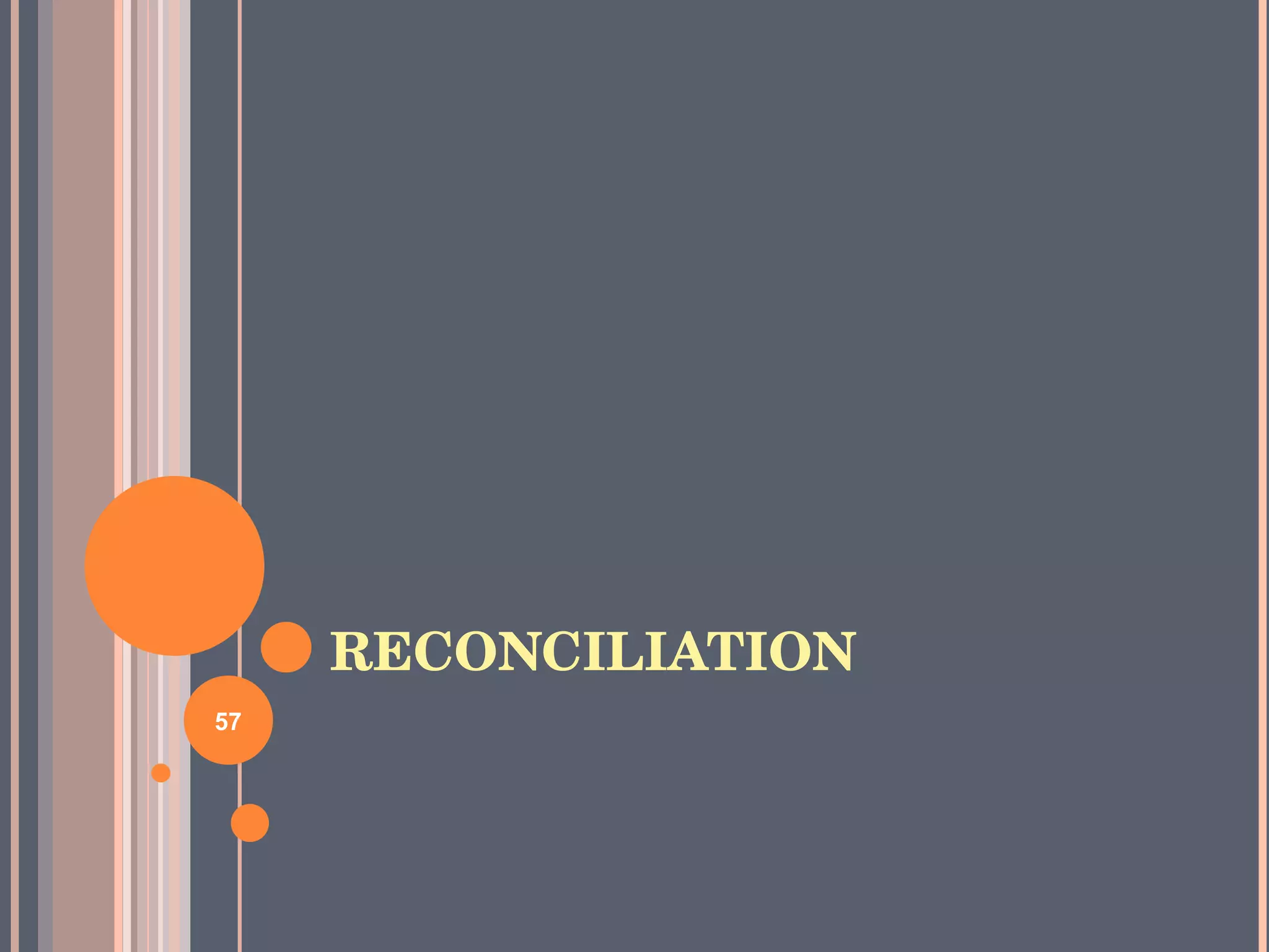 RECONCILIATION 