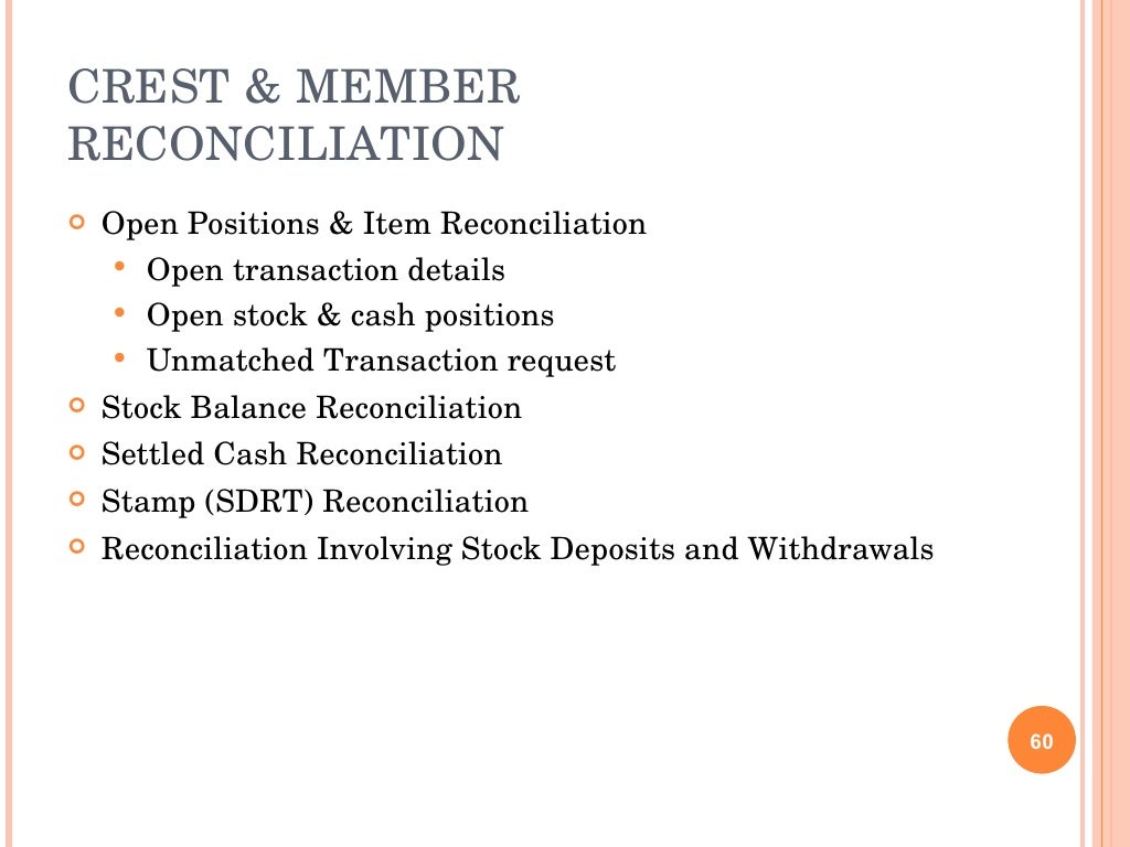 CREST Settlement Flow