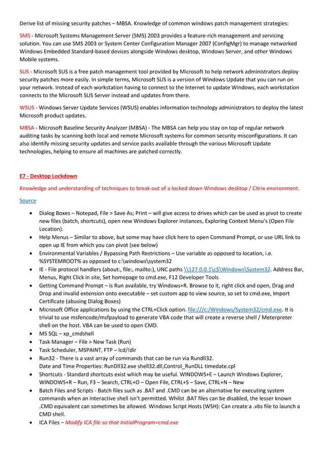 CREST CCT Exam Prep Notes | PDF | Information and Network Security ...