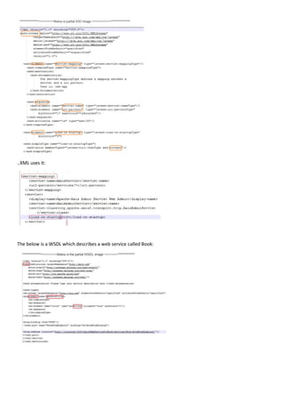 ..XML uses it:
The below is a WSDL which describes a web service called Book:
 