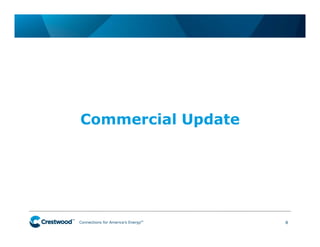Connections for America’s Energy
™
™
™
™
™
™
Commercial Update
8
 