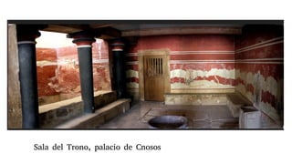 Sala del Trono, palacio de Cnosos
 