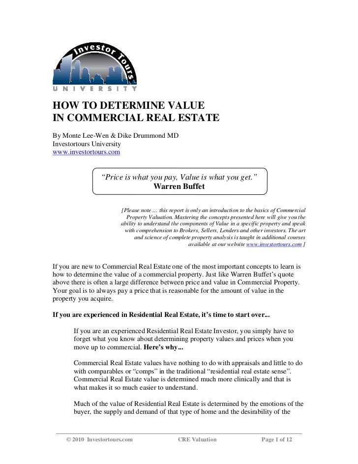 great basic info for commercial real estate commercial real estate valuation