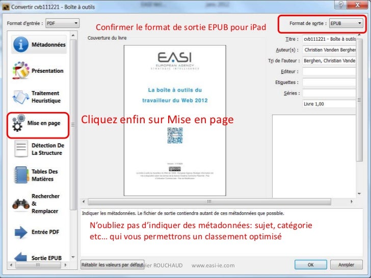 Creez Et Gerez Vos E Books Pour Ipad Avec Calibre