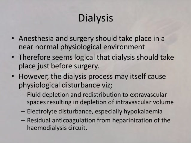 renal patients for vascular