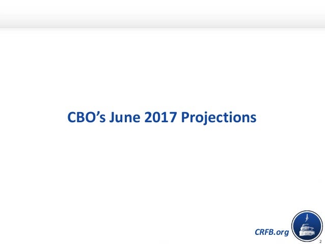 CRFB.org
CBO’s June 2017 Projections
2
 