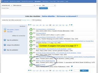 Combien d’usagers iront jusqu’à la page 37 ?

 