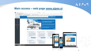Main access – web page www.ajpes.si
3
 