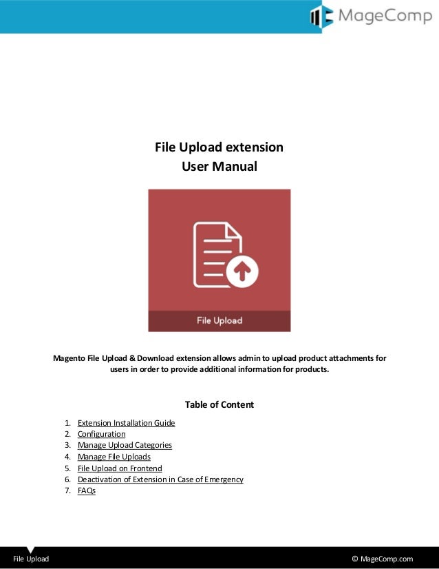 Magento File Upload Download Extension