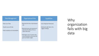 Why
organization
fails with big
data
 