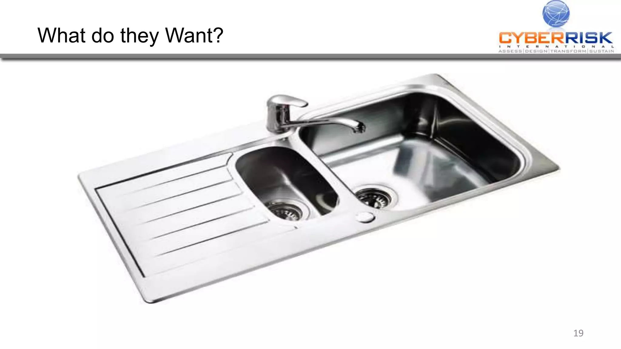 What do they Want?
19
 