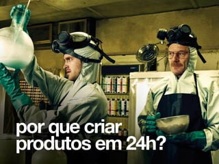 por que criar
produtos em 24h?
 