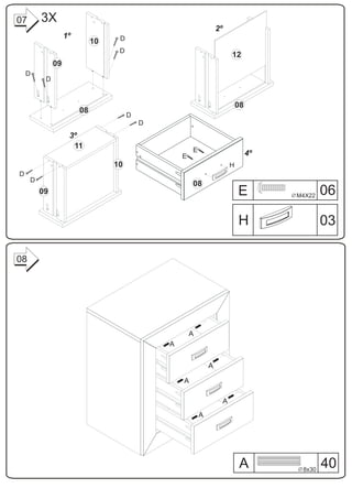 07       3X
                                                                   2º
                   1º              D
                             10
                                   D
                                                                            12
              09
    D
          D


                                                                                08
                        08
                                       D
                                           D
                    3º
                     11                                E
                                                   E                                 4º
                                  10                                        H
D
     D
                                                       08
         09                                                                     E         M4X22   06

                                                                                H                 03

08




                                                       A
                                               A


                                                               A

                                                   A

                                                                        A
                                                           A




                                                                                A          8x30
                                                                                                  40
 