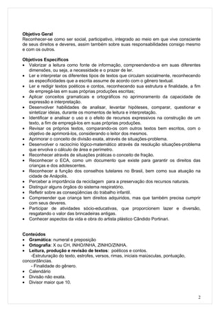 Criança direito e deveres 4º ano