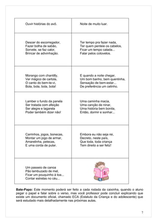 Criança direito e deveres 4º ano