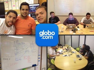Na globo.com a iniciativa do Hack Day surgiu há cerca de 3 anos, e logo no começo
montamos um time para participar. Nosso time é formado por pessoas de todas as áreas
da empresa, e alguns nunca haviam trabalhado juntos, e até hoje já criamos mais de 8
produtos em Hack Days. Isso levou muita gente a questionar o que é que fazíamos de
diferente. Então decidimos elencar alguns pontos que vamos mostrar para vocês agora.
 