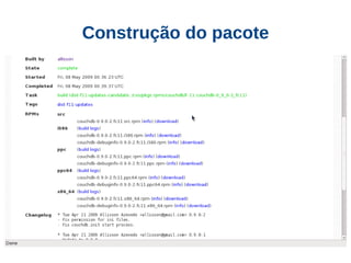 Construção do pacote
 