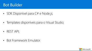 Criando Chatbots Inteligentes com .NET, Bot Framework e o Cognitive Services
