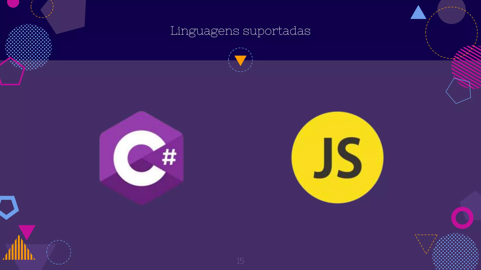 Linguagens suportadas
15
 