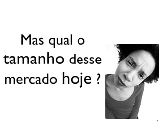Mas qual o
tamanho desse
mercado hoje ?

                 6
 