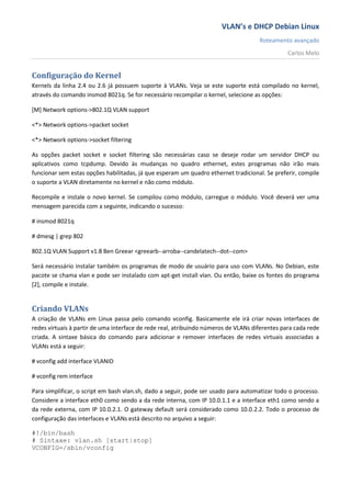 Criando redes locais virtuais debian