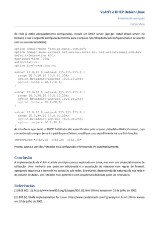 Criando redes locais virtuais debian