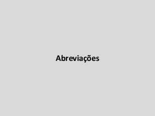 Abreviações
 