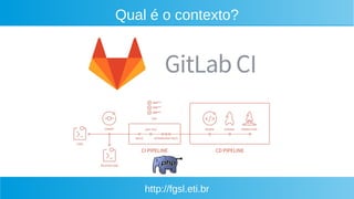 http://fgsl.eti.br
Qual é o contexto?
 
