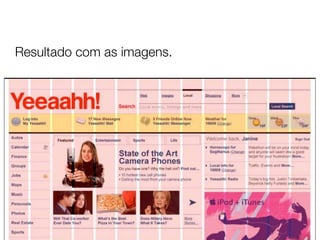 Resultado com as imagens.
 
