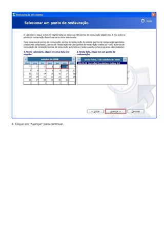 4. Clique em “Avançar” para continuar.
 