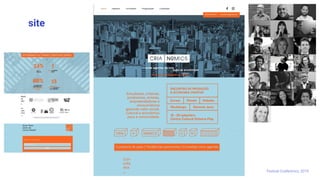 site
Festival CriaNomics, 2019.
 