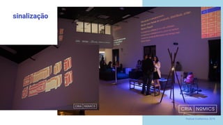 sinalização
Festival CriaNomics, 2019.
 