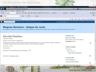 Ano lectivo 2008/2009 Alfredo Garcia 